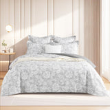 Renee Taylor Sigma Jacquard Quilt / Duvet Cover Set Super King Charcoal