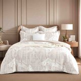 Renee Taylor Panache Jacquard Quilt / Duvet Cover Set Super King Wood