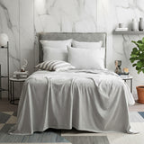 Renee Taylor Comfort Organic Cotton Sheet Set Long Single Grey Marle