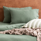Renee Taylor Comfort Organic Cotton Sheet Set Double Olive