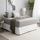 Renee Taylor Comfort Organic Fitted Sheet & Pillowcase -  Queen Charcoal