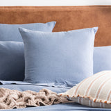 Renee Taylor Comfort Organic Cotton Quilt Cover Set Single Ink