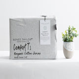 Renee Taylor Comfort Organic Cotton Euro P/Case Grey Marle