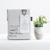 Renee Taylor Comfort Organic Cotton Quilt Cover Set Double Grey Marle