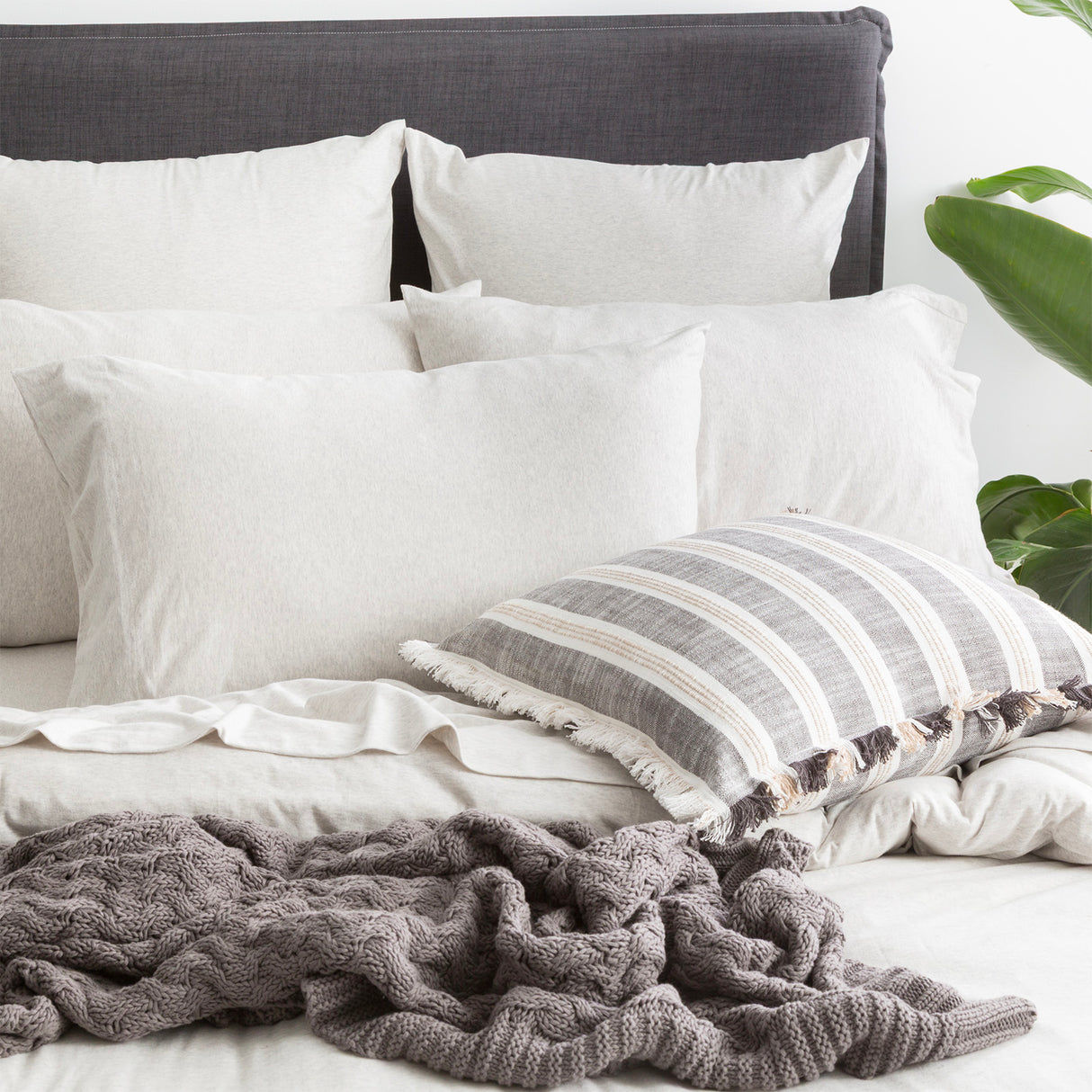 Renee Taylor Comfort Organic Cotton Quilt Cover Set King Ecru