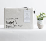 Renee Taylor Comfort Organic Cotton Quilt Cover Set Double Ecru