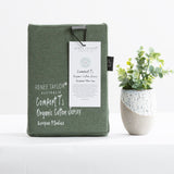 Renee Taylor Comfort Organic Cotton Quilt Cover Set Single Olive