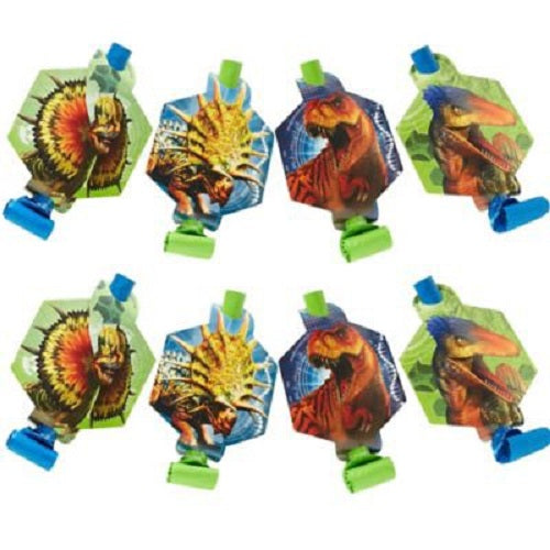 Jurassic World Blowouts with Medallions Pack of 8