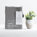 Renee Taylor Comfort Organic Cotton Quilt Cover Set Queen Charcoal