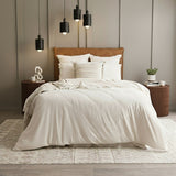 Renee Taylor Comfort Organic Cotton Quilt Cover Set Double Oatmeal