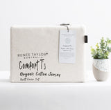 Renee Taylor Comfort Organic Cotton Quilt Cover Set Double Oatmeal