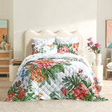 Renee Taylor Florence Quilted Reversible Coverlet Set Single/Double