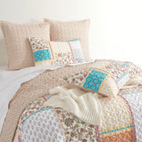 Renee Taylor Amber Quilted Reversible Euro Pillowcase