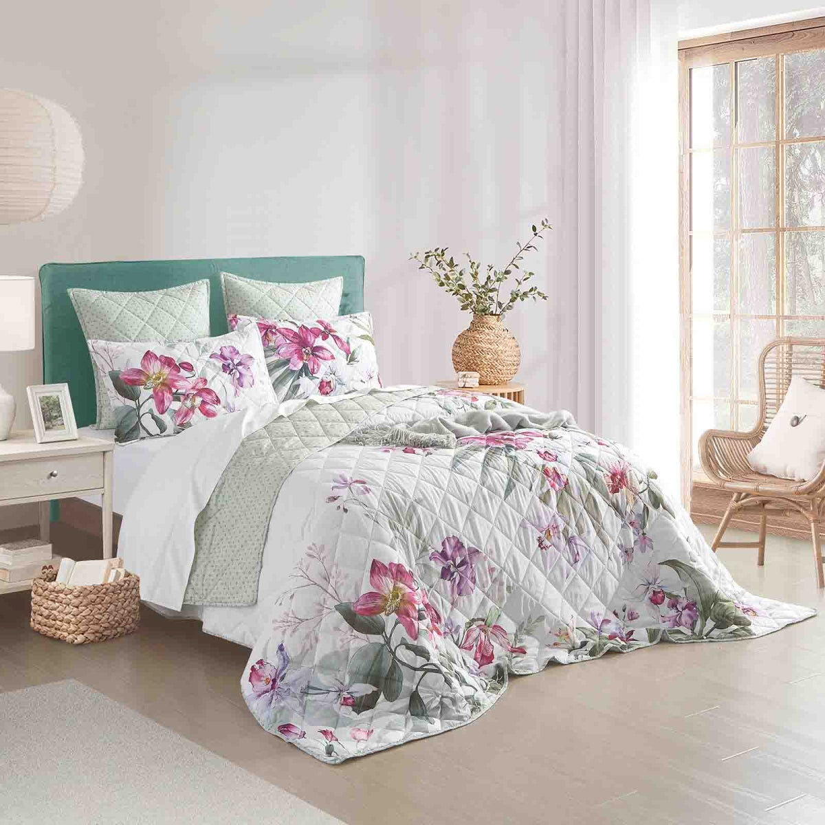 Renee Taylor Kashmir Quilted Reversible Coverlet Set Single/Double