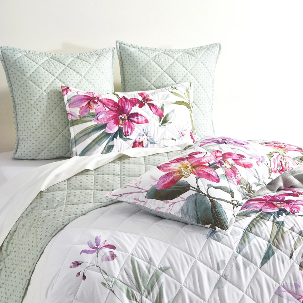 Renee Taylor Kashmir Quilted Reversible Coverlet Set Single/Double