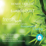 Renee Taylor 400 GSM All Seasons Natural Bamboo Quilt / Duvet Super King