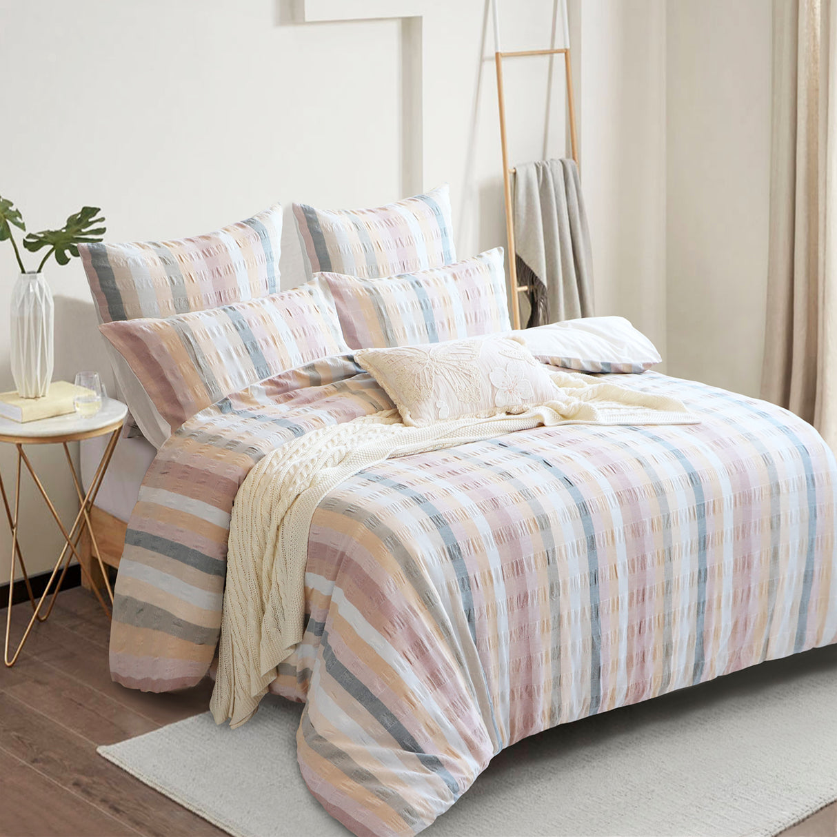 Renee Taylor Layla 100% Cotton Quilt Cover Set Super King