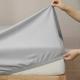 Renee Taylor 400 Thread Count Egyptian Cotton Sheet Set Single Antarctica