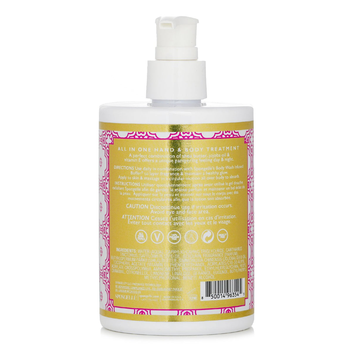 Spongelle - Hand & Body Lotion - Bulgarian Rose  - 325ml/11oz