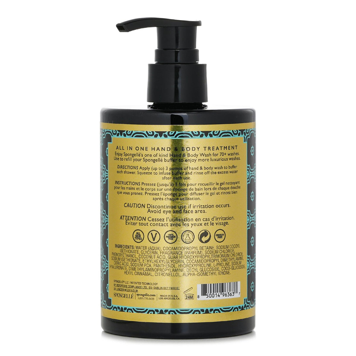 Spongelle - Hand & Body Wash - Beach Grass  - 325ml/11oz