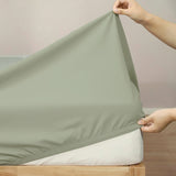 400 Thread Count Egyptian Cotton Fitted & Pillow Case  Deep Queen Basil