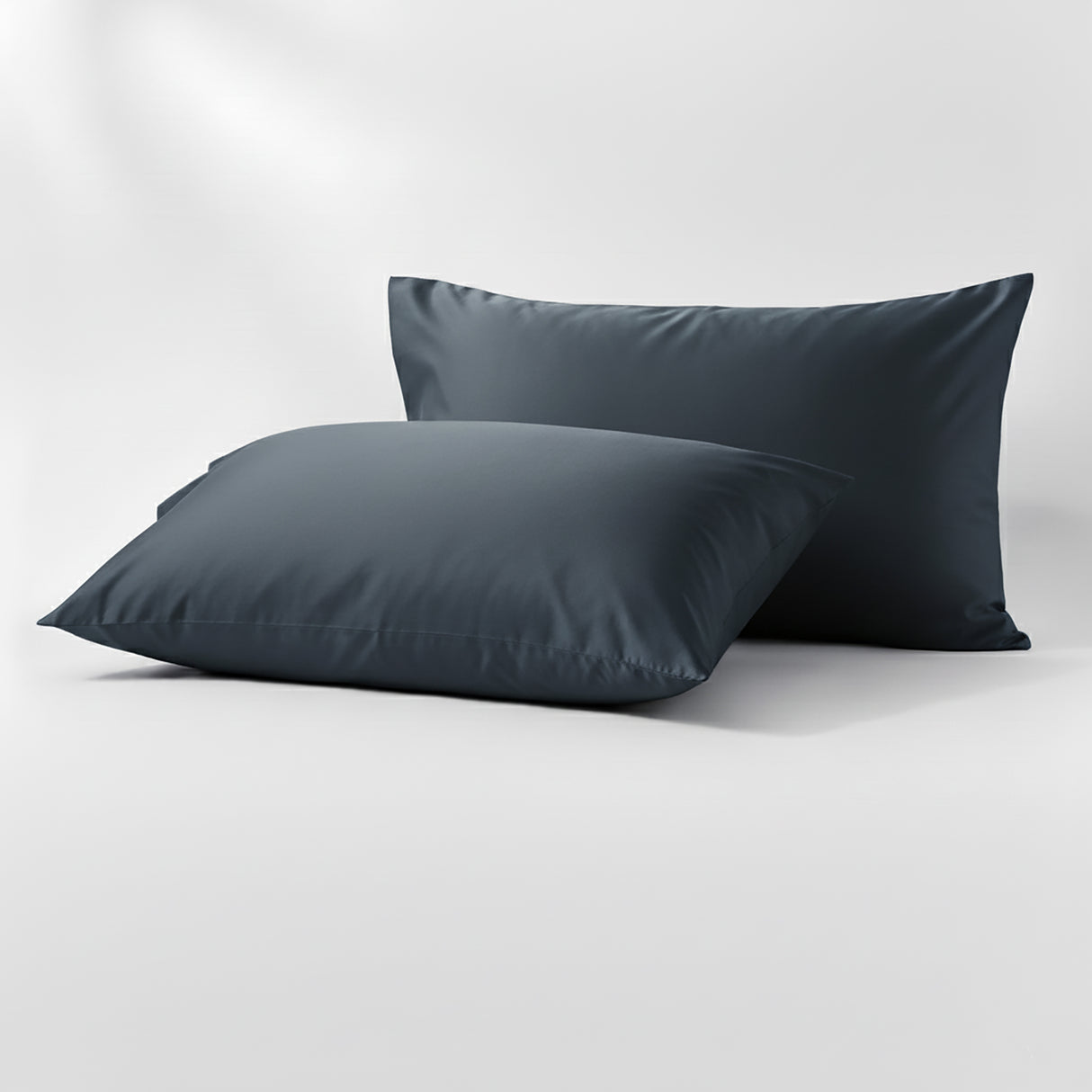400 Thread Count Egyptian Cotton Fitted & Pillow Case  Super King Steel Blue