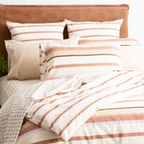 Renee Taylor Textured Cotton Slub Reversible Quilt Cover Set King William Stripe