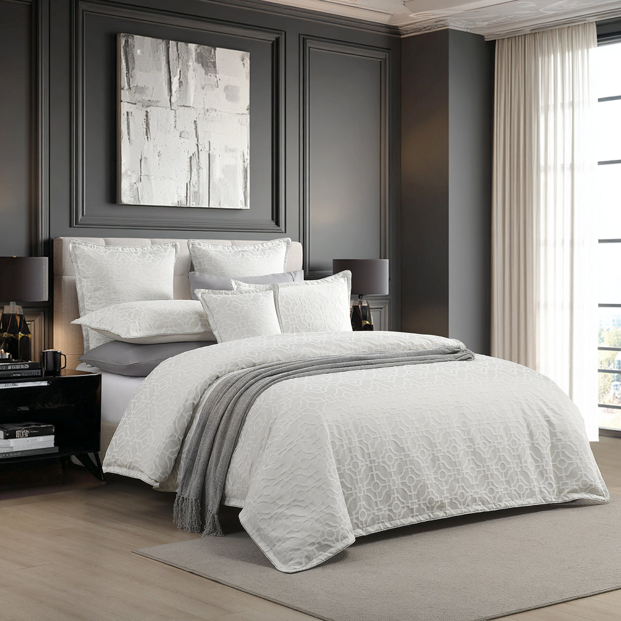 Renee Taylor Regalia Collection Balmoral Quilt Cover Set Queen