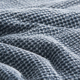 Cloud Linen  Stone Washed Cotton Waffle Comforter Set King/Super King Denim