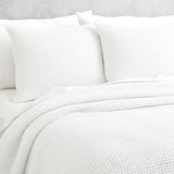 Cloud Linen Boronia Stone Washed Cotton Waffle Comforter Set Double/Queen Ivory