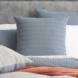 Cloud Linen Celeste Seersucker Cotton Waffle Quilt Cover Set Double Ink
