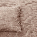 Renee Taylor Blake Velvet Coverlet Set Single/Double Wood