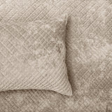 Renee Taylor Archie Cross Stitch Velvet Coverlet Set Single/Double Nude