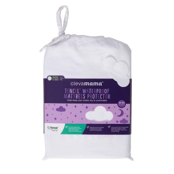 Tencel Waterproof Mattress Protector - Cot 120 X 60cm - ClevaMama