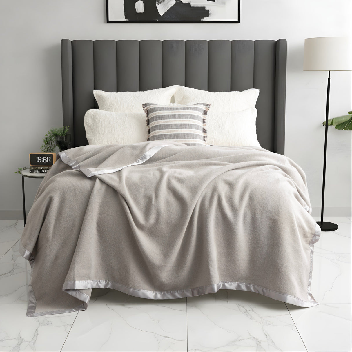 Renee Taylor Australian 400 GSM Merino Wool Blanket Super King Sand