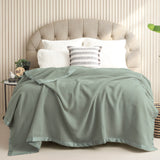 Renee Taylor Australian 400 GSM Merino Wool Blanket Single/Double Sage