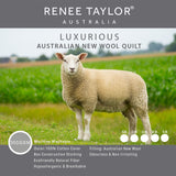 Renee Taylor Luxurious Australian Wool Quilt 350 GSM Super King