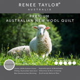 Renee Taylor Premium Australian Wool Quilt 550 GSM Single