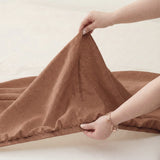Renee Taylor Washed Linen Cotton Sheet Set Queen Terracotta