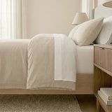 Renee Taylor Washed Linen Cotton Quilt Cover Set Super King Natural