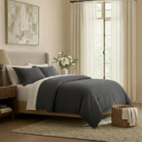 Renee Taylor Washed Linen Cotton Quilt Cover Set Queen Magnet