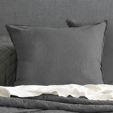 Renee Taylor Washed Linen Cotton Quilt Cover Set Queen Magnet