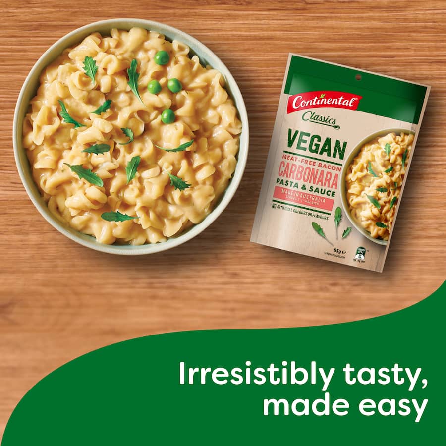 Continental Pasta & Sauce Carbonara Vegan 85g