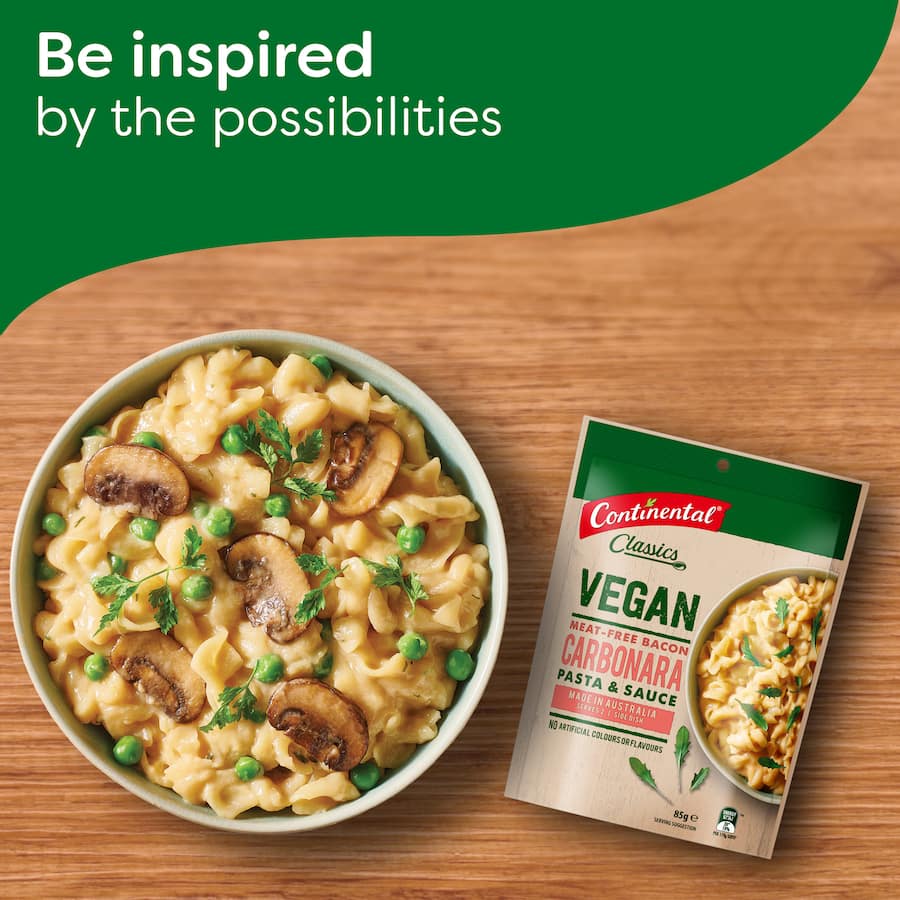 Continental Pasta & Sauce Carbonara Vegan 85g