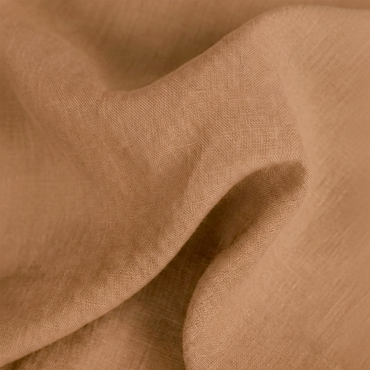 Renee Taylor Washed Linen Cotton Quilt Cover Set Queen Terracotta