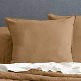 Renee Taylor Washed Linen Cotton Quilt Cover Set Queen Terracotta