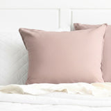 Renee Taylor Washed Linen Cotton Quilt Cover Set King Woodrose