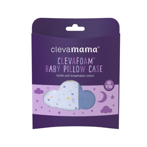 Clevafoam Baby Pillow Case - Blue - ClevaMama