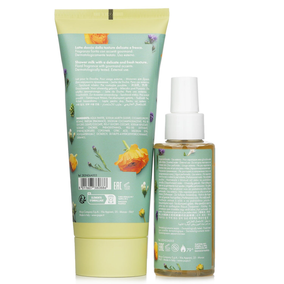 Pupa - Let`s Bloom Kit 2 Secret Garden:  - 2pcs