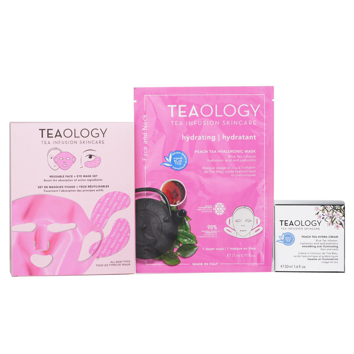 Teaology - Peach Tea Hydrating Forever Beauty Ritual Set:  - 3pcs
